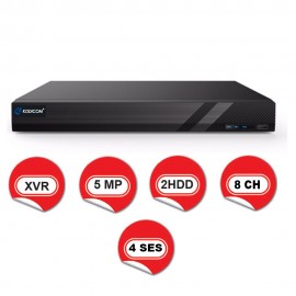 Kodicom KD-2708TE-PR / 8 Kanal 5 Megapiksel XVR Hibrit Kayıt Cihazı