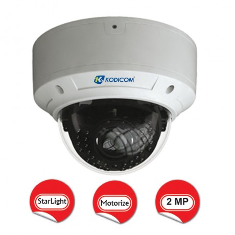 Kodicom KD-9523M2/AZ 2 Megapiksel 1080p StarLight Dome IP Kamera