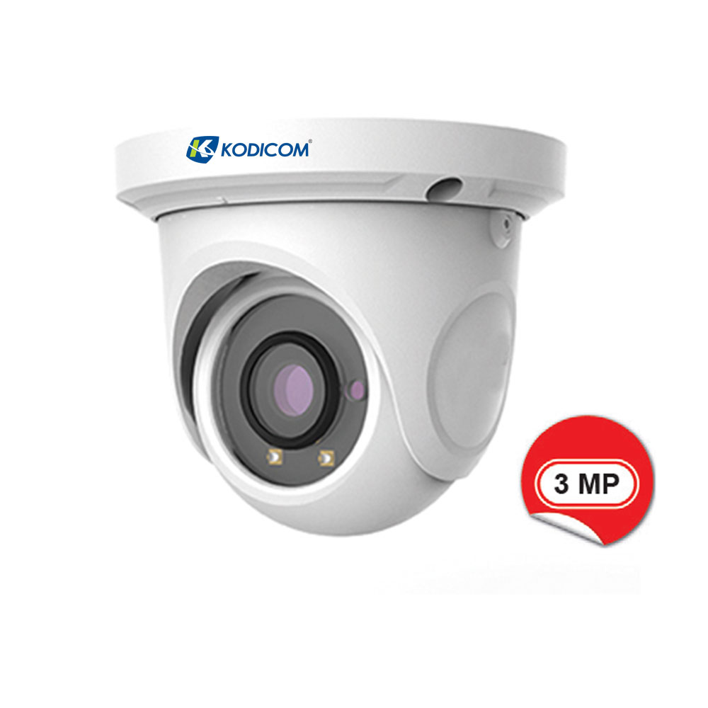 Kodicom KD-9534S1 3 Megapiksel IR Dome IP Kamera