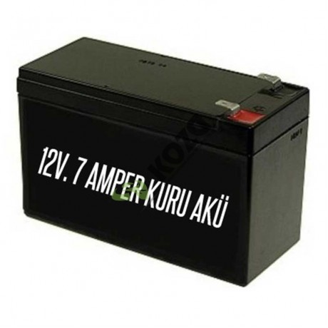 AKÜ 12V 7 Amper Yangın ve Hırsız Alarm Panel Aküsü